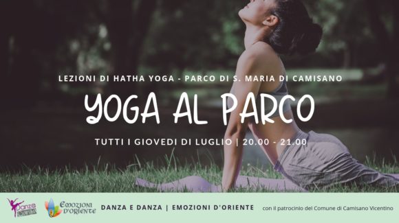 Yoga al Parco a Camisano Vicentino, Luglio 2019
